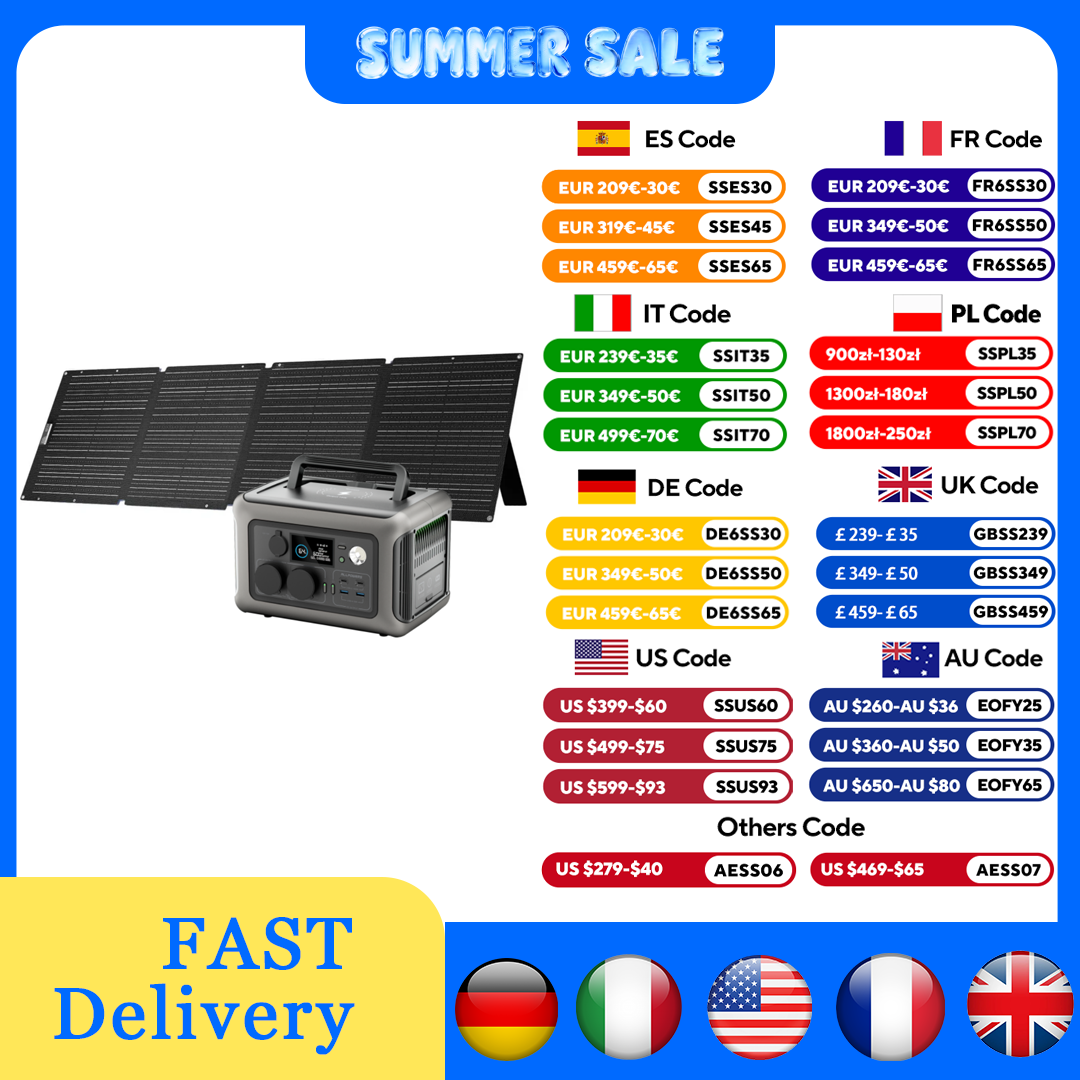 Solar Powered Charger - ALLPOWERS R600 Centrale elettrica Generatore solare