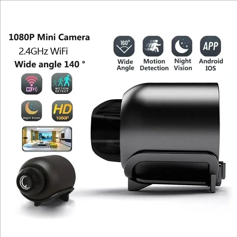 Compact Camera Mirrorless - Mini Telecamera WiFi HD 1080P con