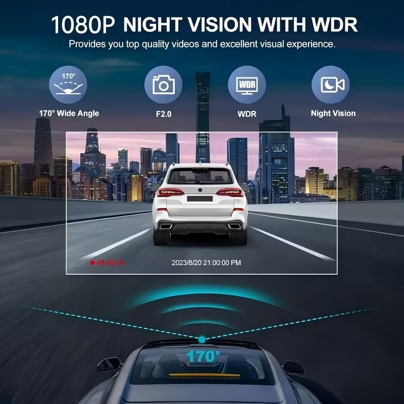 Dashcam HD a 2/3 canali, 1080p - Panoramic Dash Cam 360 recensione e prezzo