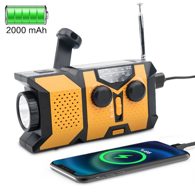 Radio Solare a Manovella con T - Solar Powered Charger recensione e prezzo