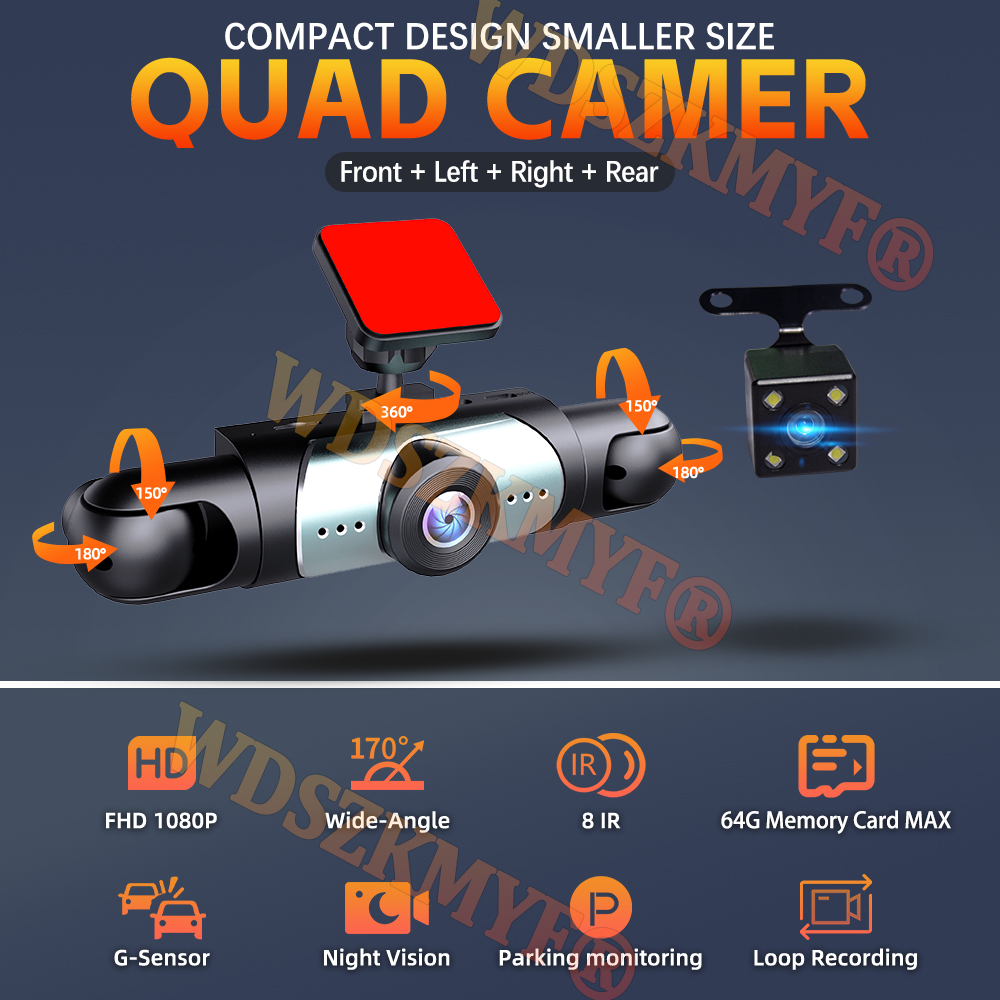 360 °   Telecamera per auto 3/ - Panoramic Dash Cam 360 recensione e prezzo