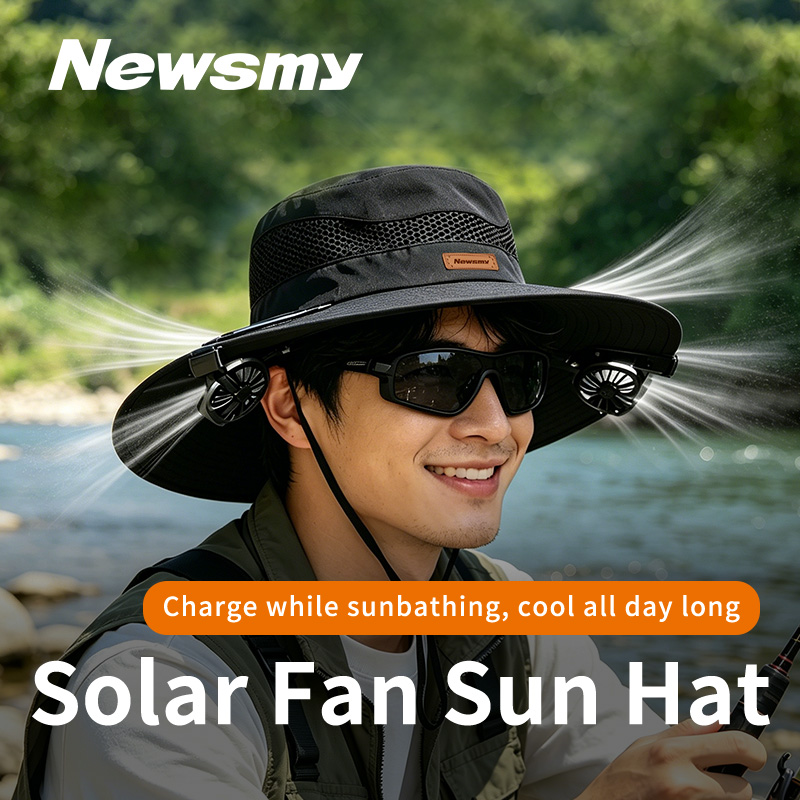 NEWSMY Cappello da Sole con Ve - Solar Powered Charger recensione e prezzo