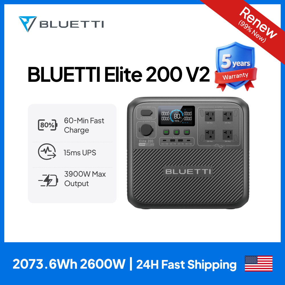 【Rinnovato】BLUETTI Elite 200 V - Solar Powered Charger recensione e prezzo