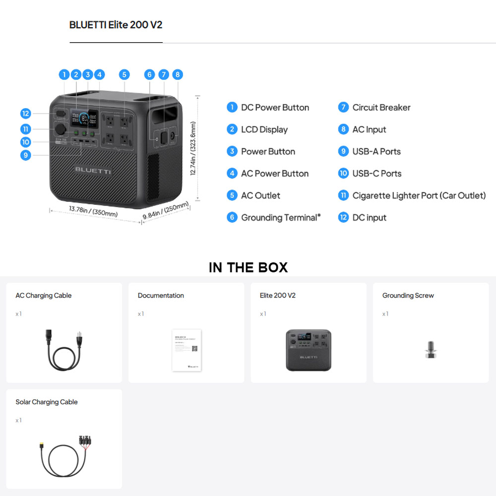 【Rinnovato】BLUETTI Elite 200 V - Solar Powered Charger recensione e prezzo