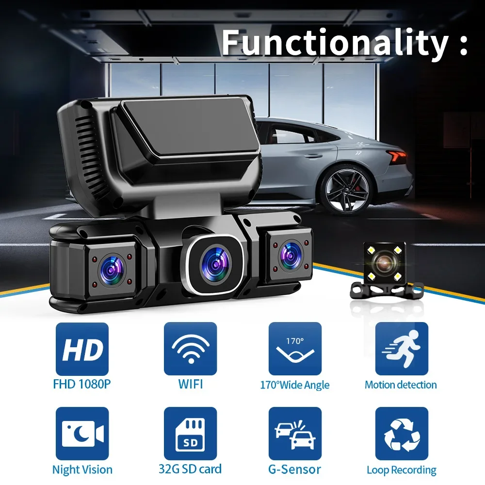 Telecamera a 360 Gradi con 4 V - Panoramic Dash Cam 360 recensione e prezzo